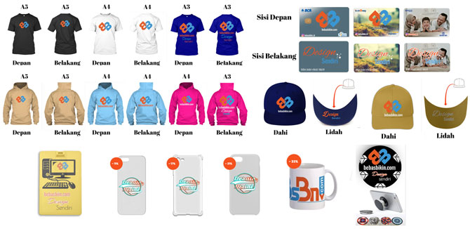 Cara Cek Harga Produk Custom di BsBn 17 Daftar Harga Produk di bebasbikin